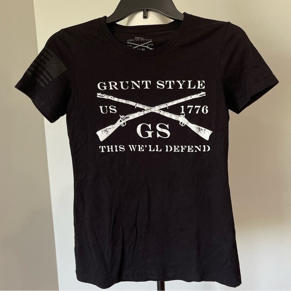 Grunt Style black logo tee shirt in a size small - Picture 1 of 15